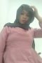 Aina Nabella jilbab hitam baju pink colmek tembok biru Aina Nabella jilbab hitam baju pink colmek tembok biru