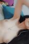 Laveyra SMP remas tete earphone putih bantal biru Laveyra SMP remas tete earphone putih bantal biru