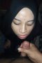 Jilbab hitam crot di muka tahi lalat di jidat Jilbab hitam crot di muka tahi lalat di jidat